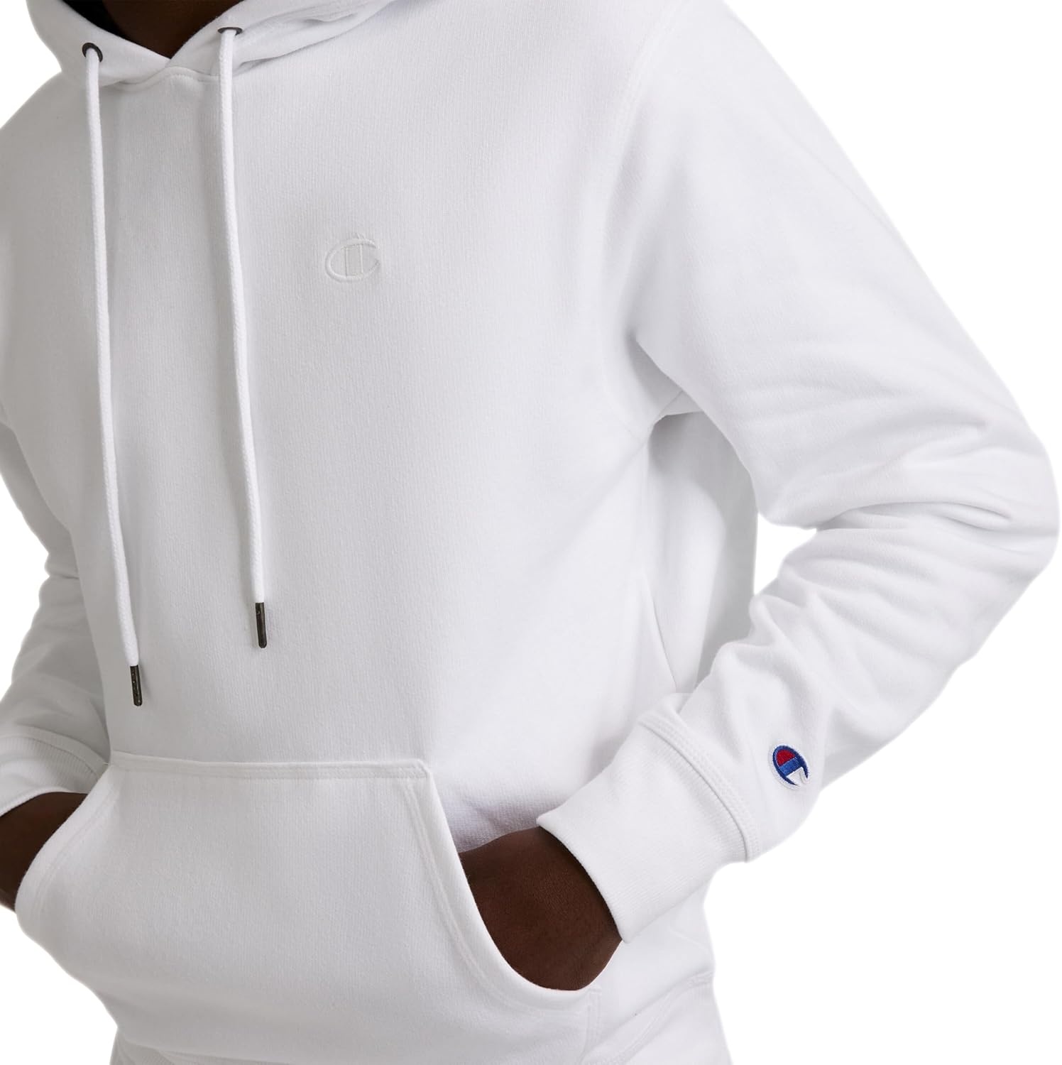 image:imageChampion Mens Pullover Fleece Hoodie Midweight C Logo Reg Or Big amp TallWhite C Logo
