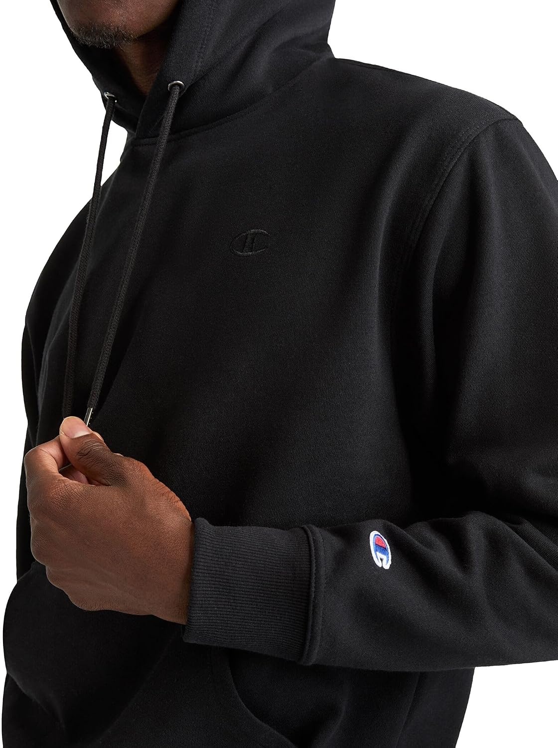 image:imageChampion Mens Pullover Fleece Hoodie Standard Fit Midweight C Logo Available in Regular and Big amp TallBlack C Logo