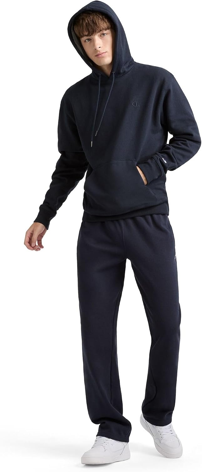 image:imageChampion Mens Pullover Fleece Hoodie Standard Fit Midweight C Logo Available in Regular and Big amp TallDeep Navy C Logo