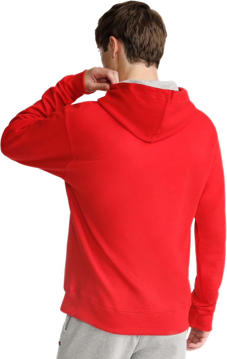 image:imageChampion Mens Pullover Fleece Hoodie Standard Fit Midweight C Logo Available in Regular and Big amp TallTango Red C Logo