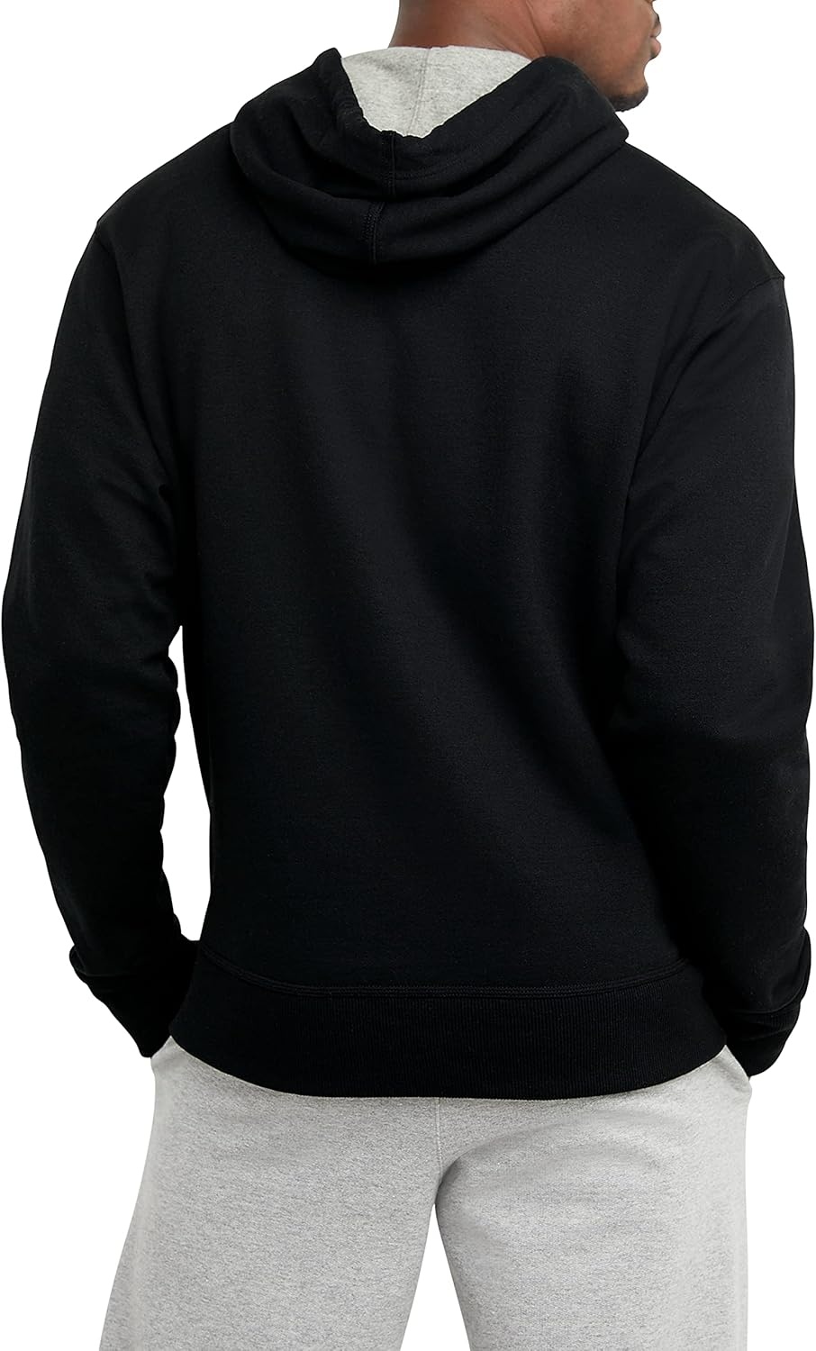 image:imageChampion Mens Pullover Graphic Fleece Hoodie Standard Fit Midweight Fleece Classic Script Logo Available Regular Big amp TallBlack
