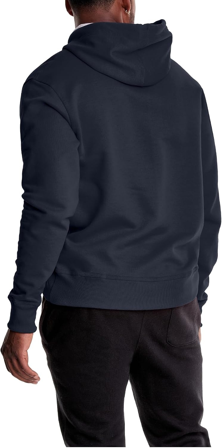 image:imageChampion Mens Pullover Graphic Fleece Hoodie Standard Fit Midweight Fleece Classic Script Logo Available Regular Big amp TallDeep Navy Classic Script Logo