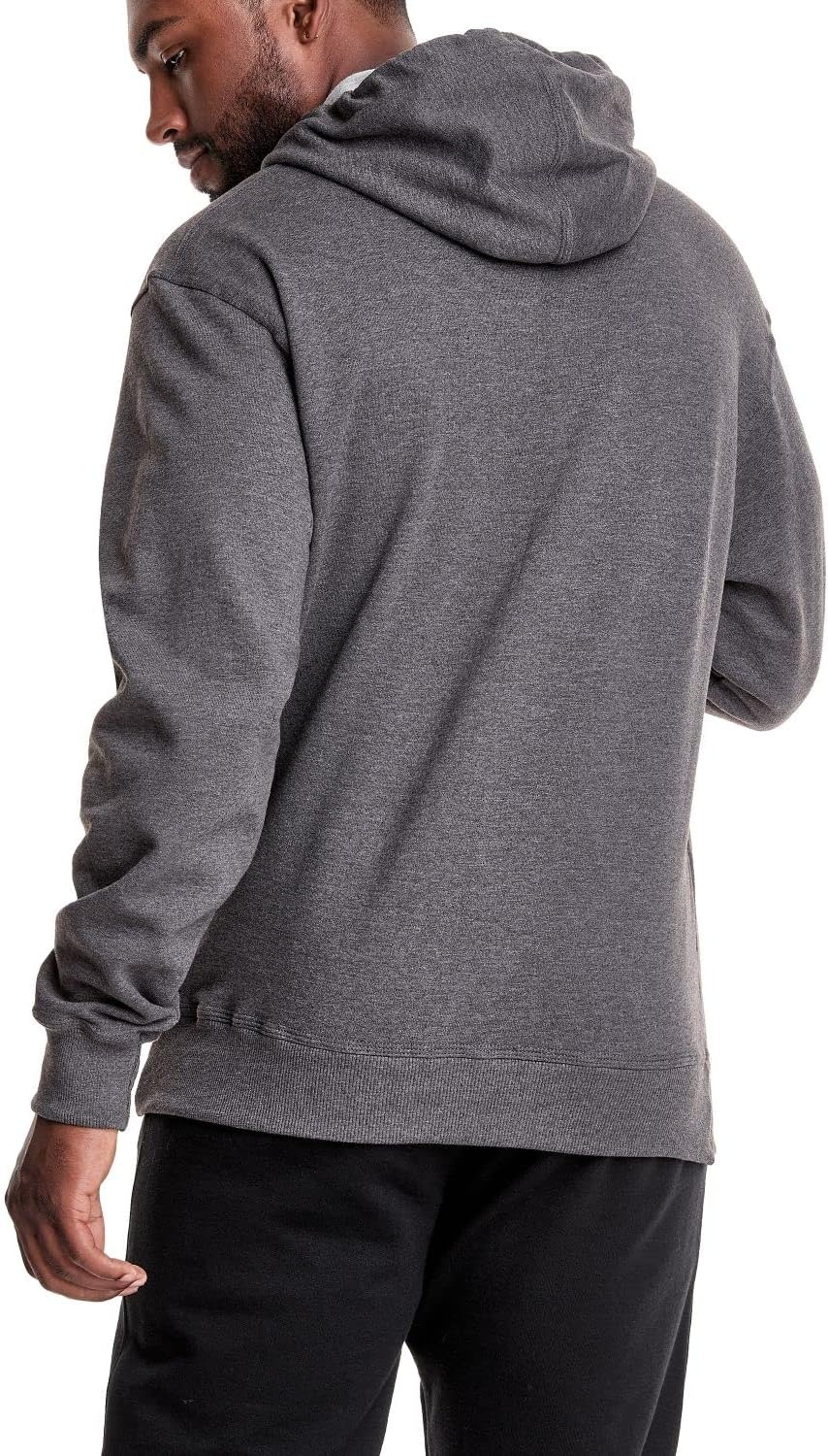 image:imageChampion Mens Pullover Graphic Fleece Hoodie Standard Fit Midweight Fleece Classic Script Logo Available Regular Big amp TallGranite Heather Classic Script Logo