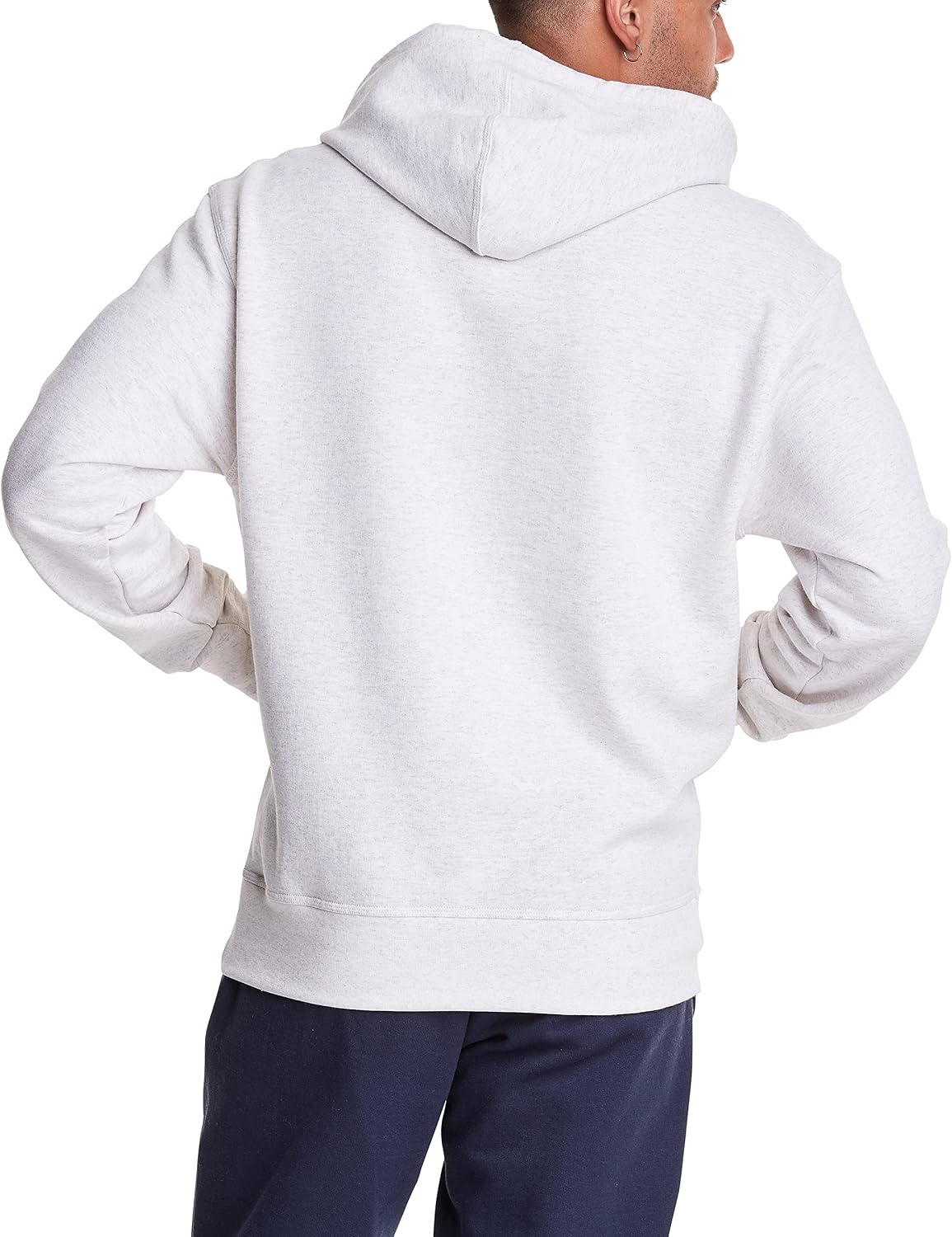 image:imageChampion Mens Pullover Graphic Fleece Hoodie Standard Fit Midweight Fleece Classic Script Logo Available Regular Big amp TallOatmeal Heather Classic Script Logo