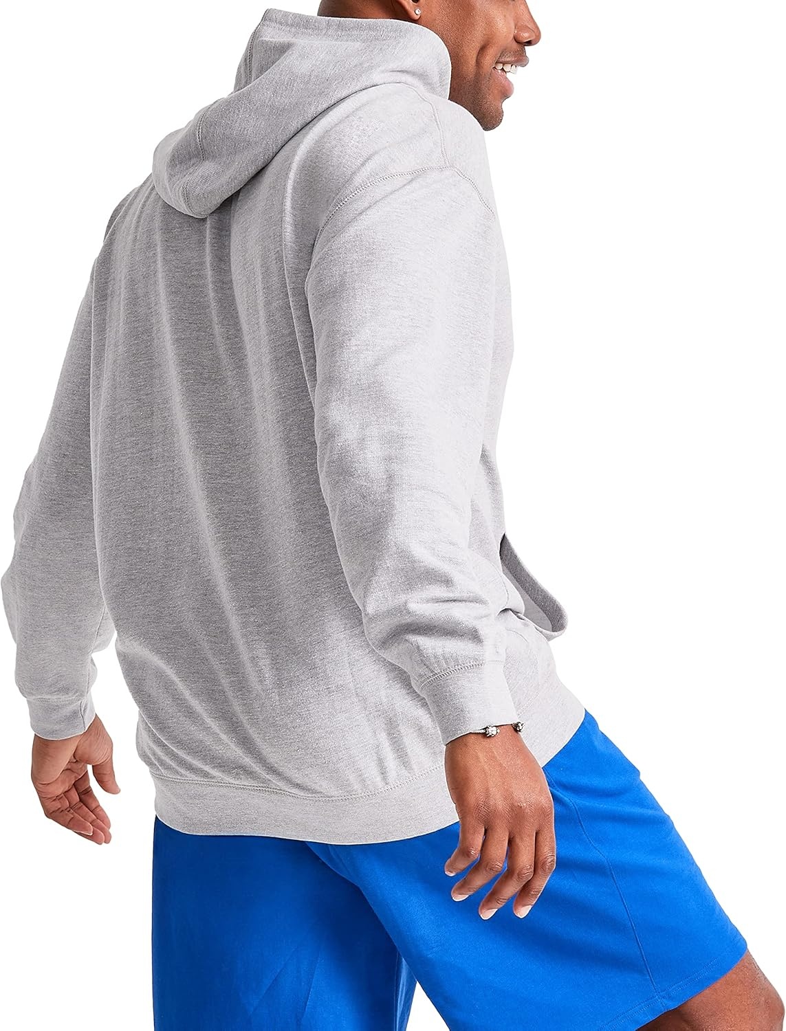 image:imageChampion Mens Pullover Graphic Fleece Hoodie Standard Fit Midweight Fleece Classic Script Logo Available Regular Big amp TallOxford Gray Classic Script Logo