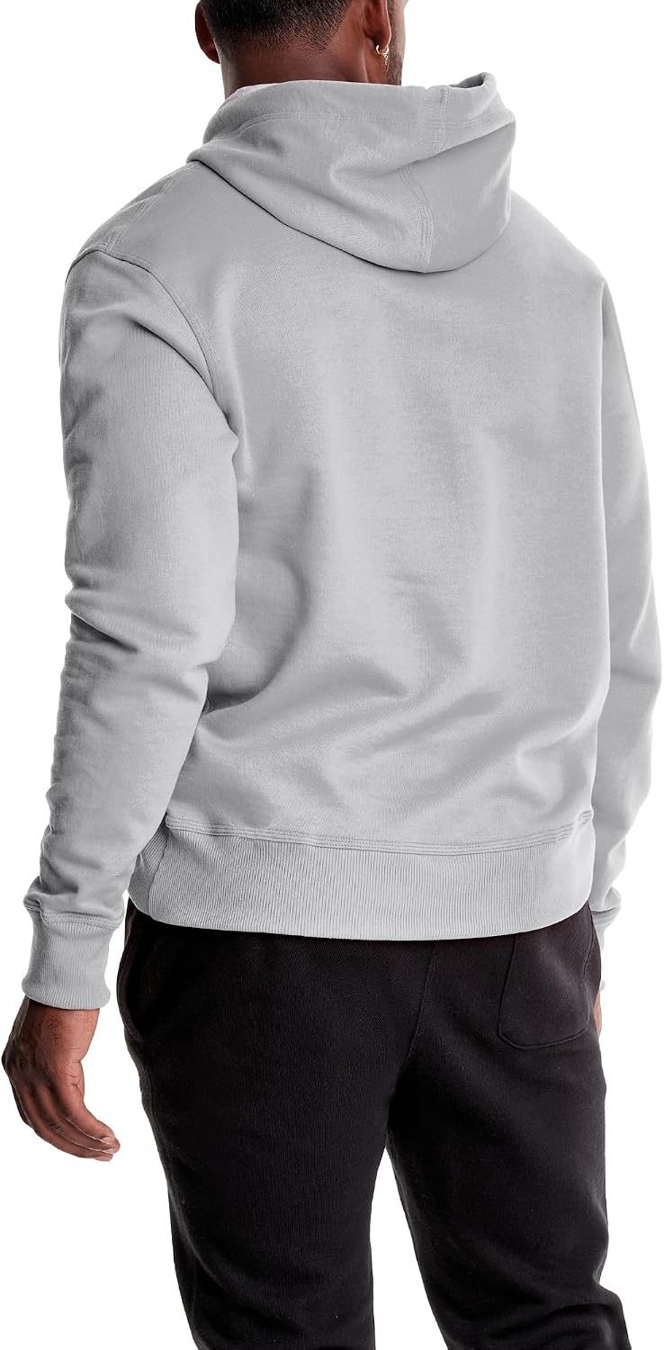 image:imageChampion Mens Pullover Graphic Fleece Hoodie Standard Fit Midweight Fleece Classic Script Logo Available Regular Big amp TallOxford Gray Classic Script Logo