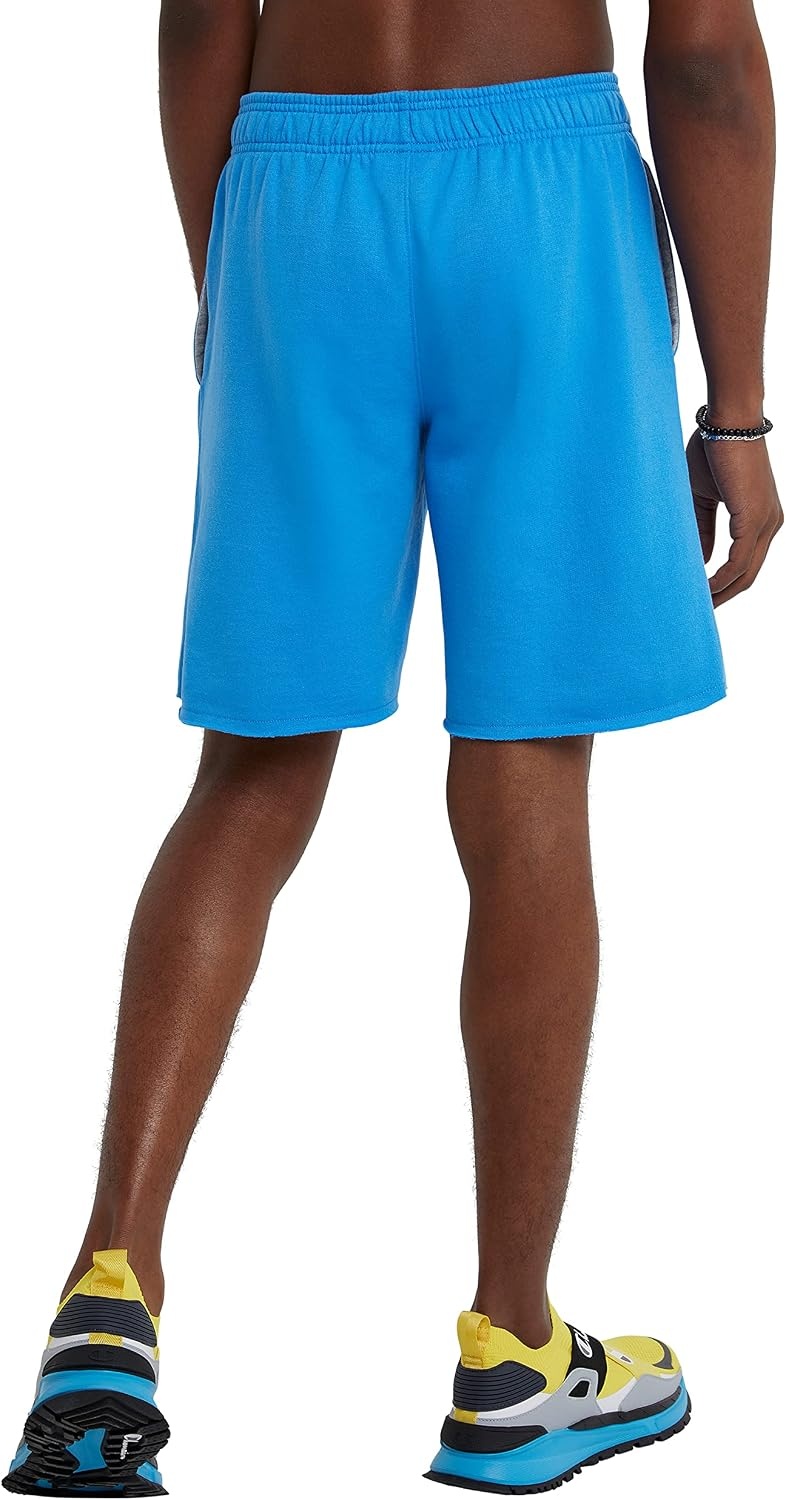 image:imageChampion Mens Shorts Fleece Midweight Shorts Athletic Shorts With Pockets Reg Or Big amp TallBlue Jay C Patch Logo