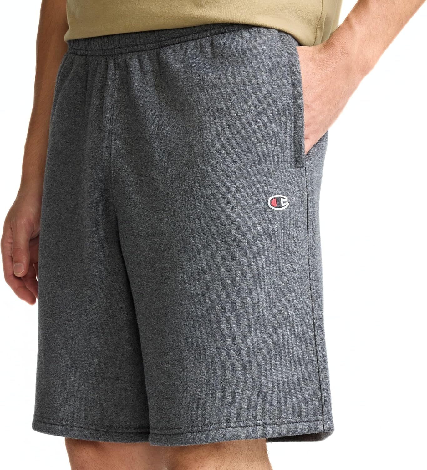 image:imageChampion Mens Shorts Fleece Midweight Shorts Athletic Shorts With Pockets Reg Or Big amp TallGranite Heather