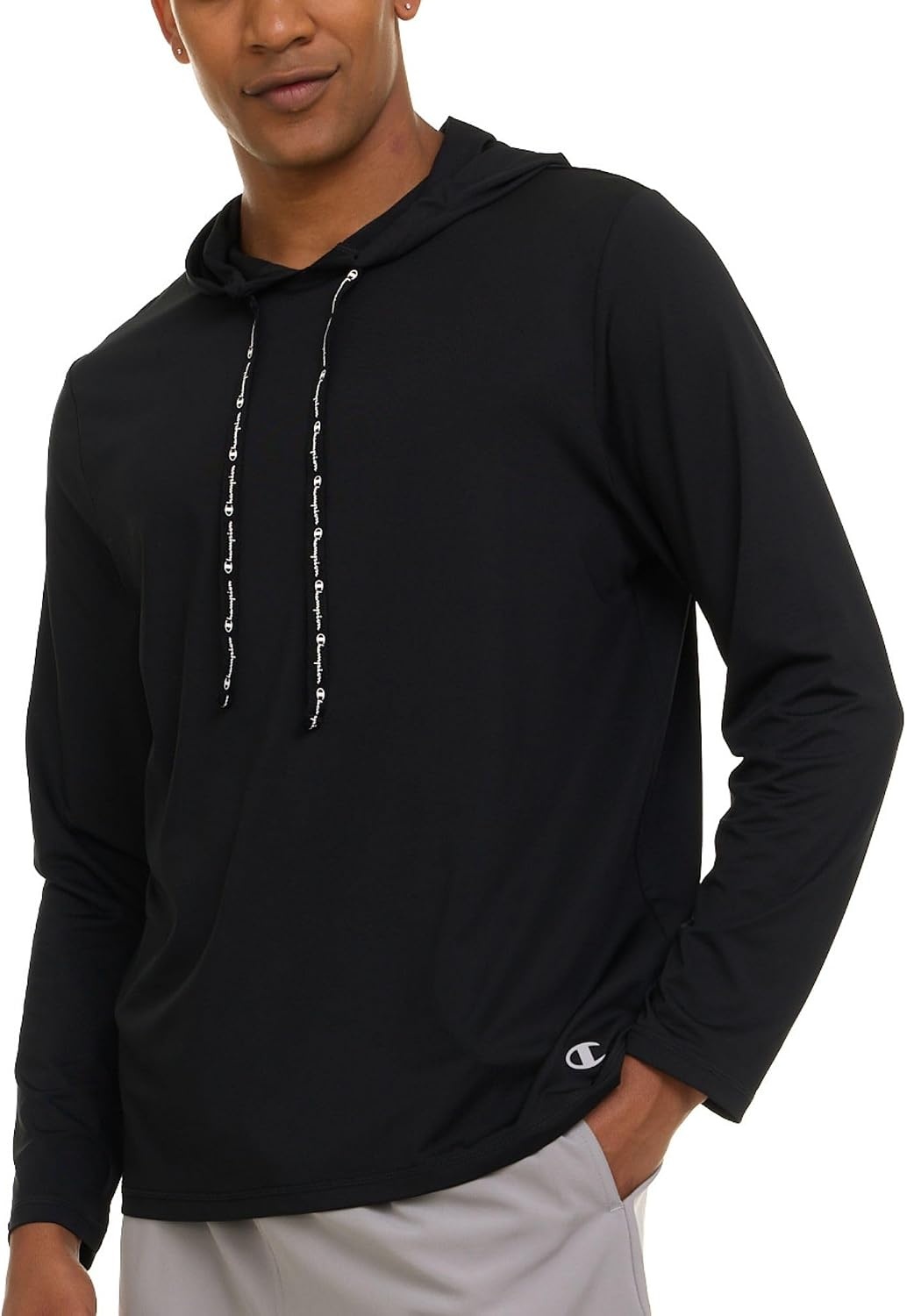 image:imageChampion Mens Sun Hoodie Long Sleeve UPF 50 Sun Shirts for Men Lightweight UV Protection Rash Guard Fishing Swim ShirtBlack