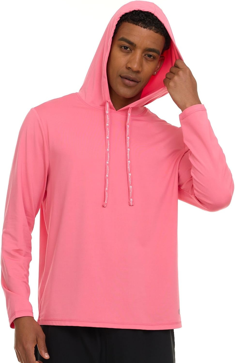 image:imageChampion Mens Sun Hoodie Long Sleeve UPF 50 Sun Shirts for Men Lightweight UV Protection Rash Guard Fishing Swim ShirtCoral