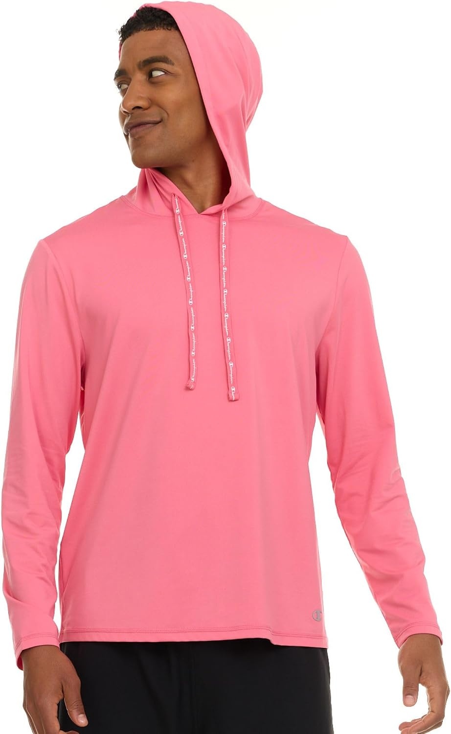 image:imageChampion Mens Sun Hoodie Long Sleeve UPF 50 Sun Shirts for Men Lightweight UV Protection Rash Guard Fishing Swim ShirtCoral