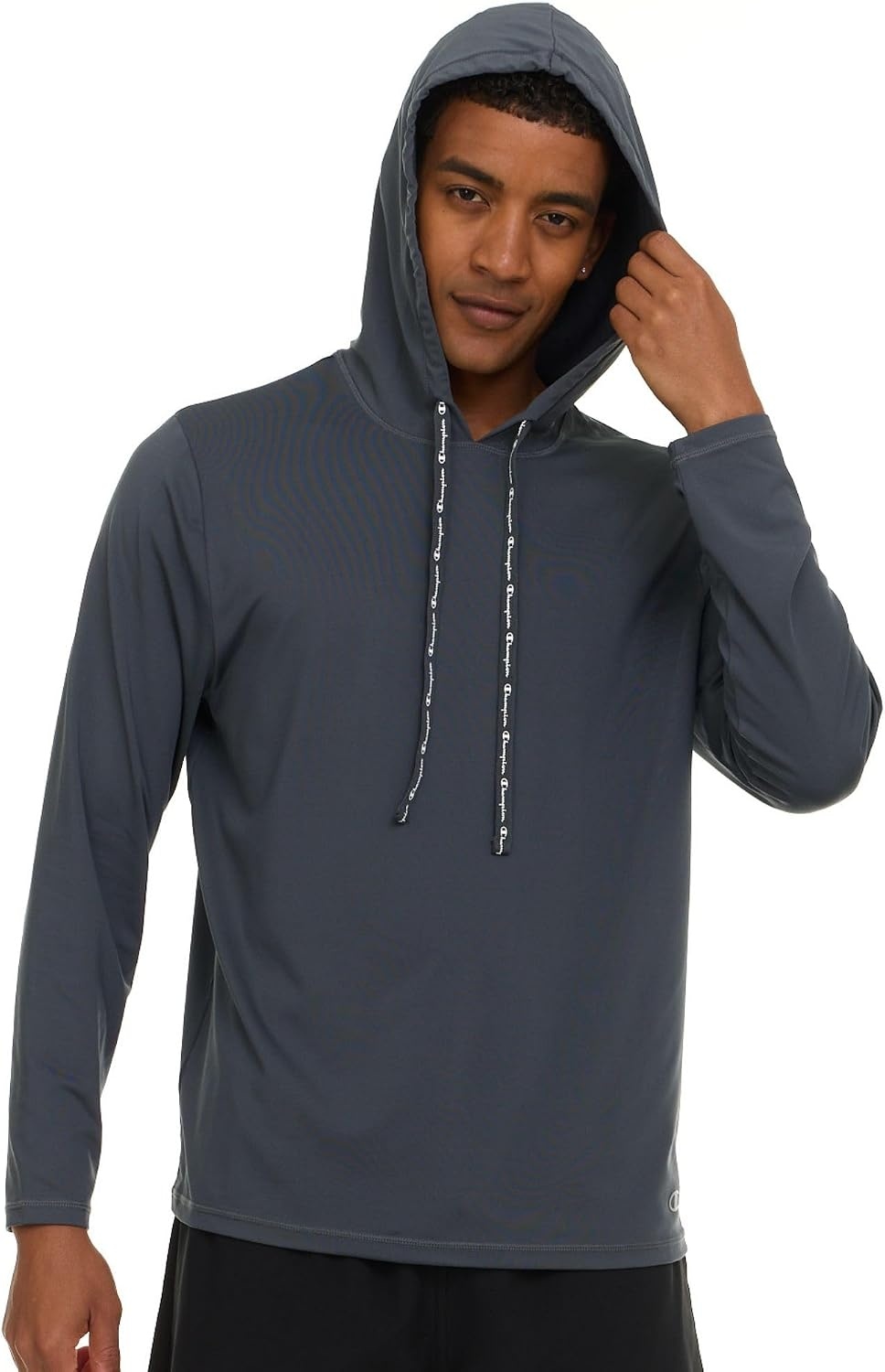 image:imageChampion Mens Sun Hoodie Long Sleeve UPF 50 Sun Shirts for Men Lightweight UV Protection Rash Guard Fishing Swim ShirtDark Grey