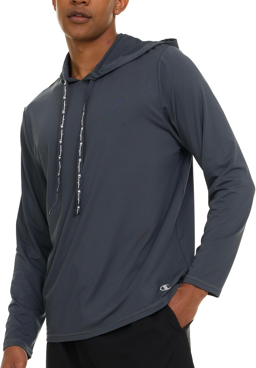 image:imageChampion Mens Sun Hoodie Long Sleeve UPF 50 Sun Shirts for Men Lightweight UV Protection Rash Guard Fishing Swim ShirtDark Grey