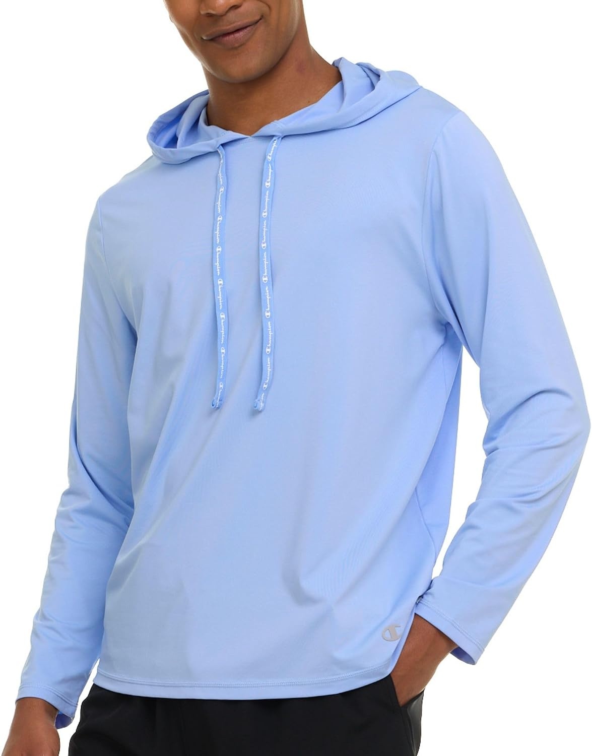 image:imageChampion Mens Sun Hoodie Long Sleeve UPF 50 Sun Shirts for Men Lightweight UV Protection Rash Guard Fishing Swim ShirtLight Blue