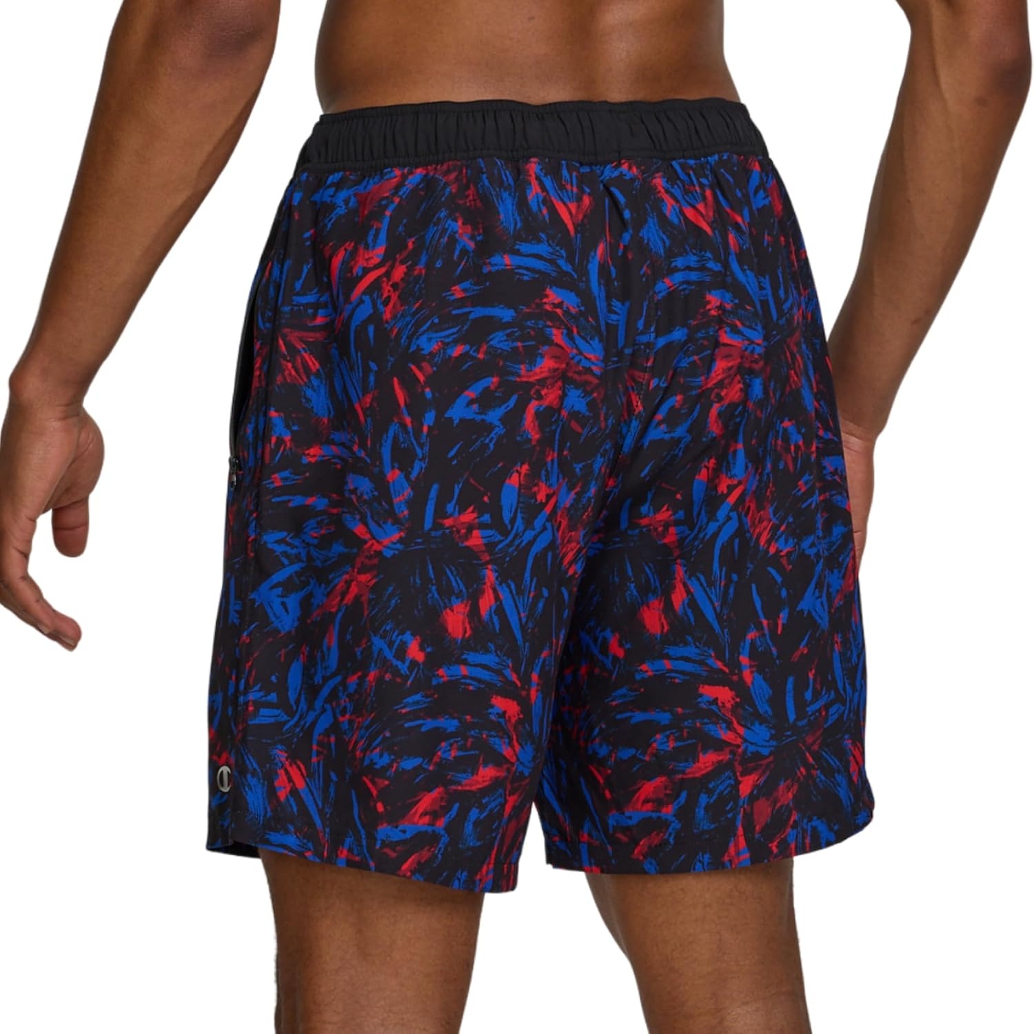 image:imageChampion Mens Swim Trunks with Compression Liner 2 in 1 Mens Bathing Suit Shorts 7 Inch Inseam Board Shorts for SwimmingContrast Trop