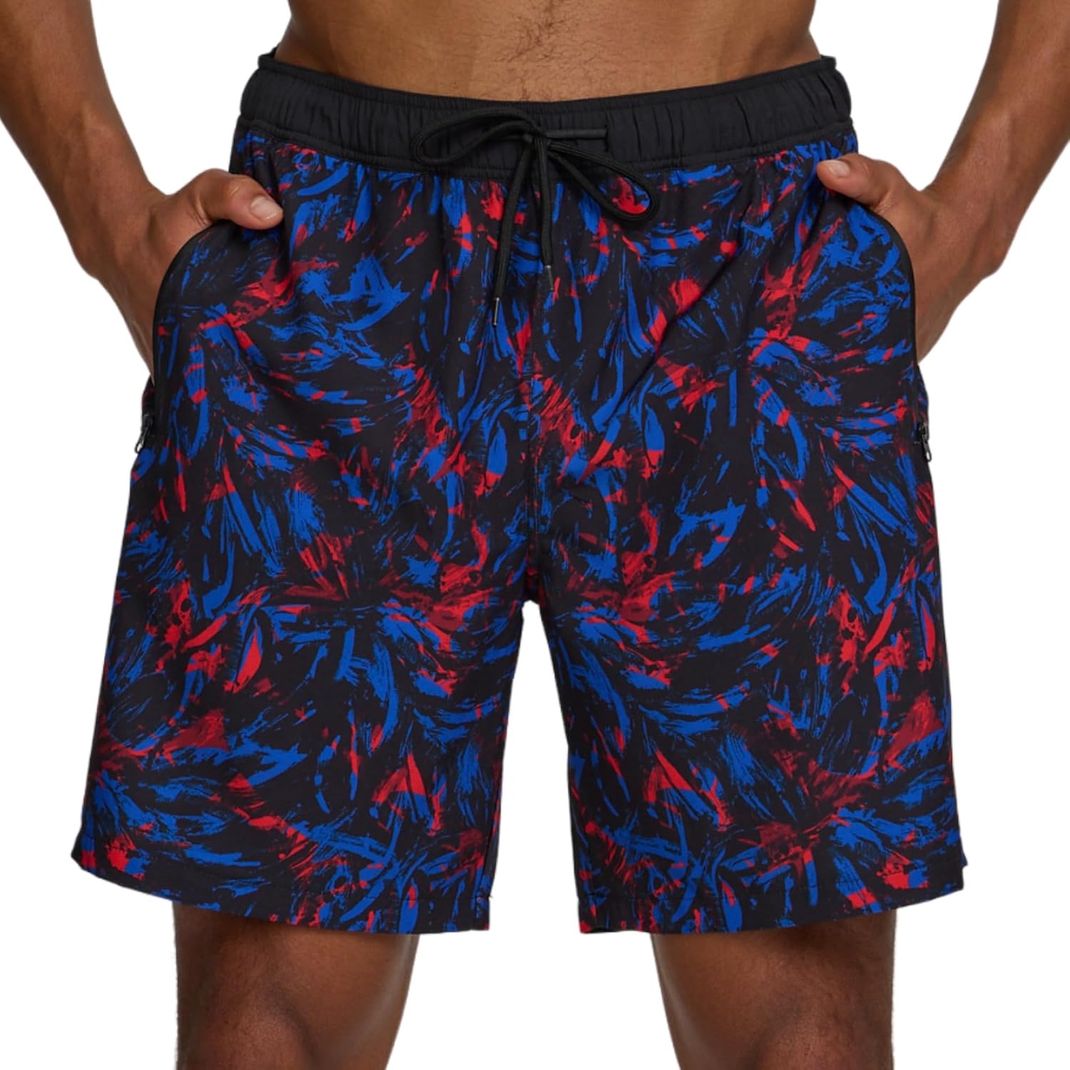 image:imageChampion Mens Swim Trunks with Compression Liner 2 in 1 Mens Bathing Suit Shorts 7 Inch Inseam Board Shorts for SwimmingContrast Trop