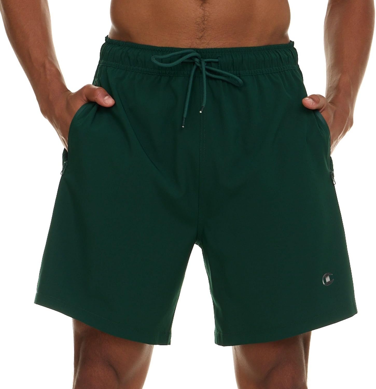 image:imageChampion Mens Swim Trunks with Compression Liner 2 in 1 Mens Bathing Suit Shorts 7 Inch Inseam Board Shorts for SwimmingGreen