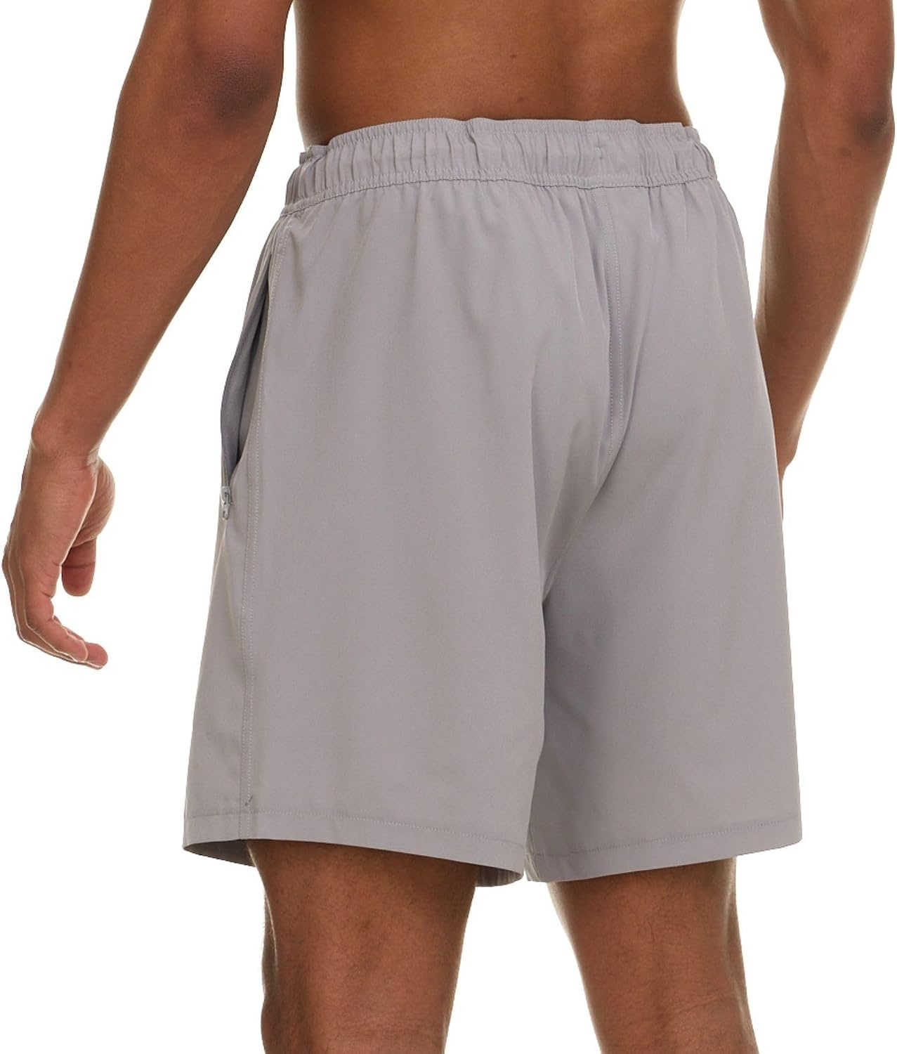 image:imageChampion Mens Swim Trunks with Compression Liner 2 in 1 Mens Bathing Suit Shorts 7 Inch Inseam Board Shorts for SwimmingGrey