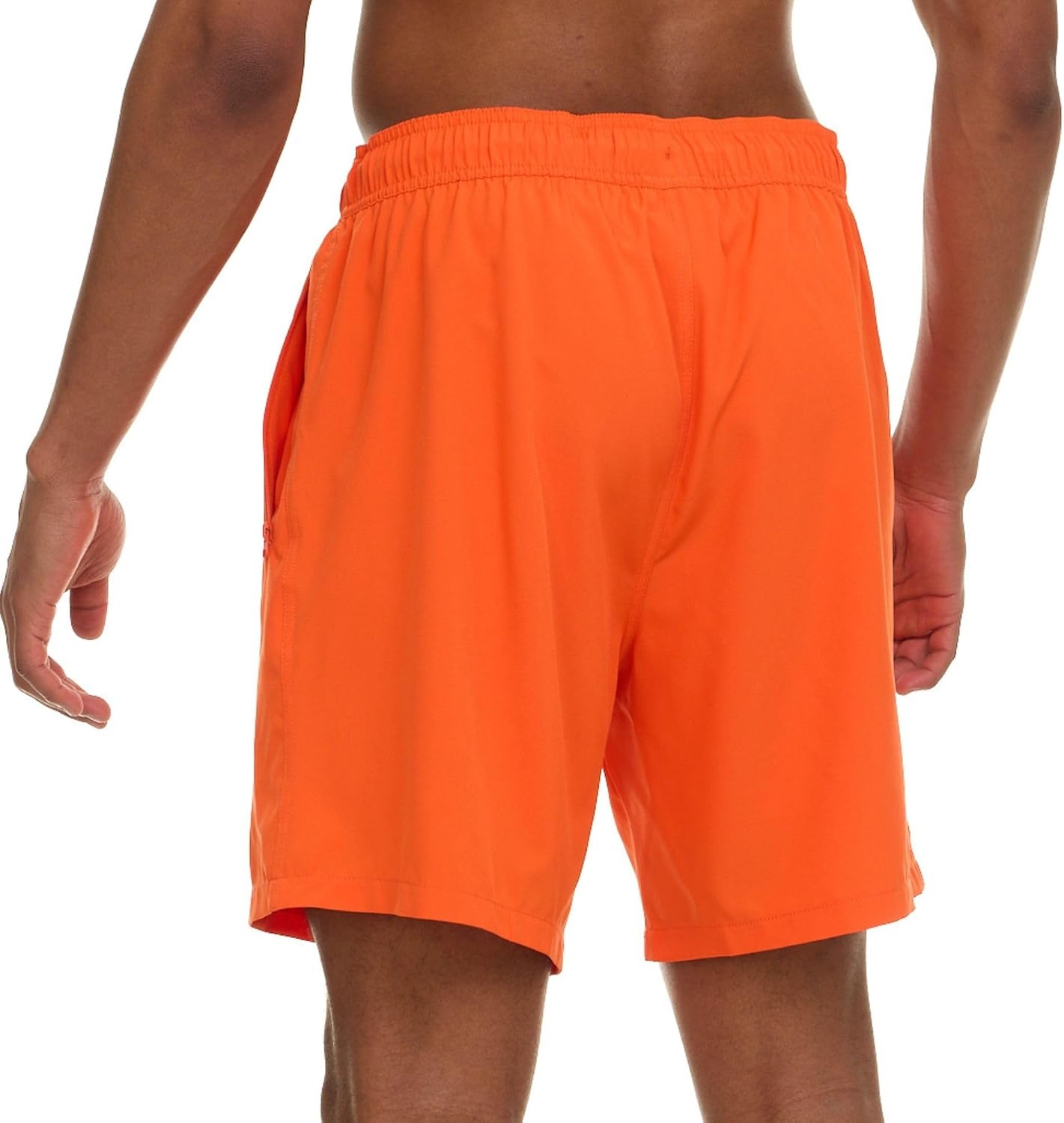 image:imageChampion Mens Swim Trunks with Compression Liner 2 in 1 Mens Bathing Suit Shorts 7 Inch Inseam Board Shorts for SwimmingOrange