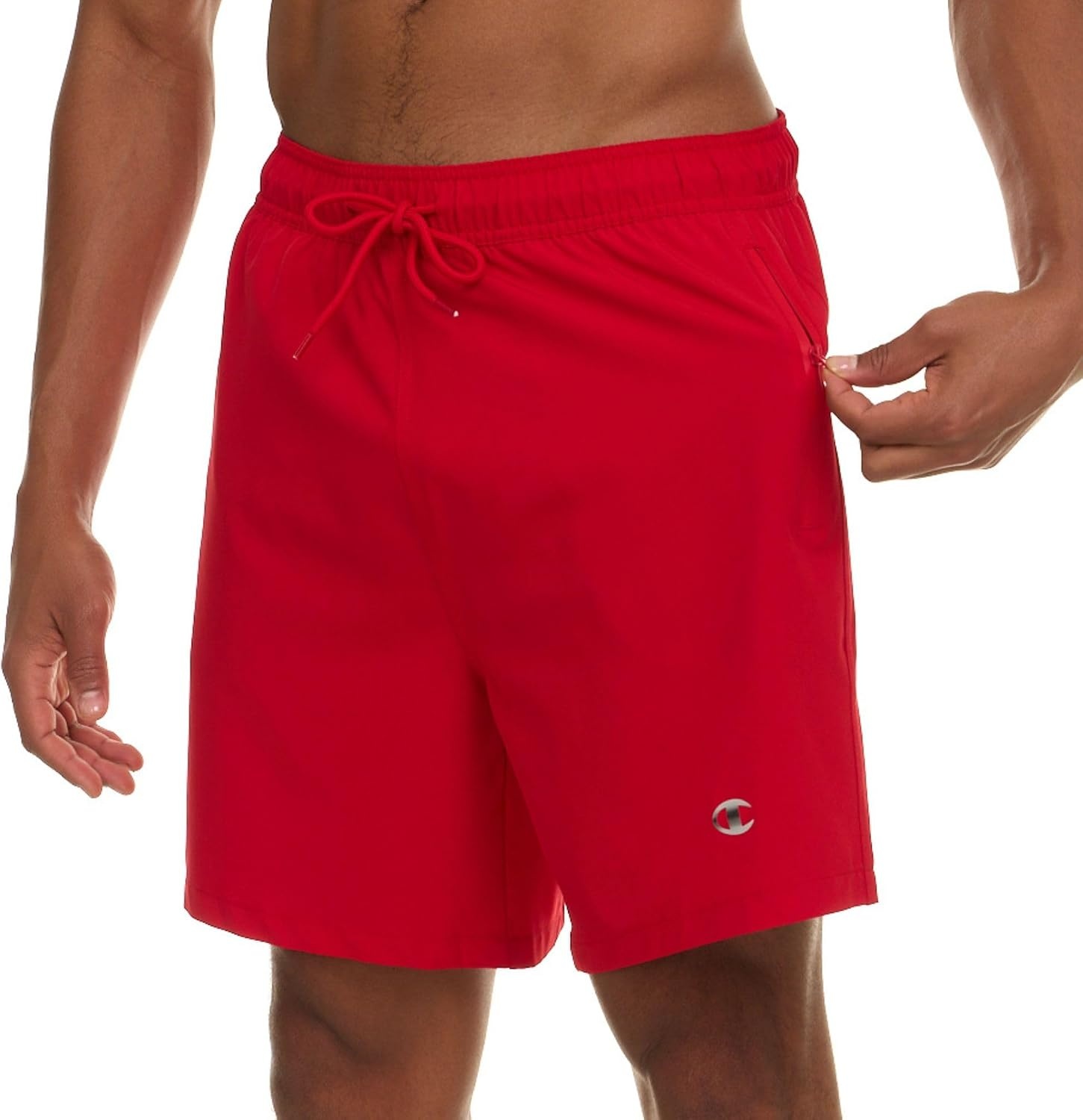 image:imageChampion Mens Swim Trunks with Compression Liner 2 in 1 Mens Bathing Suit Shorts 7 Inch Inseam Board Shorts for SwimmingRed