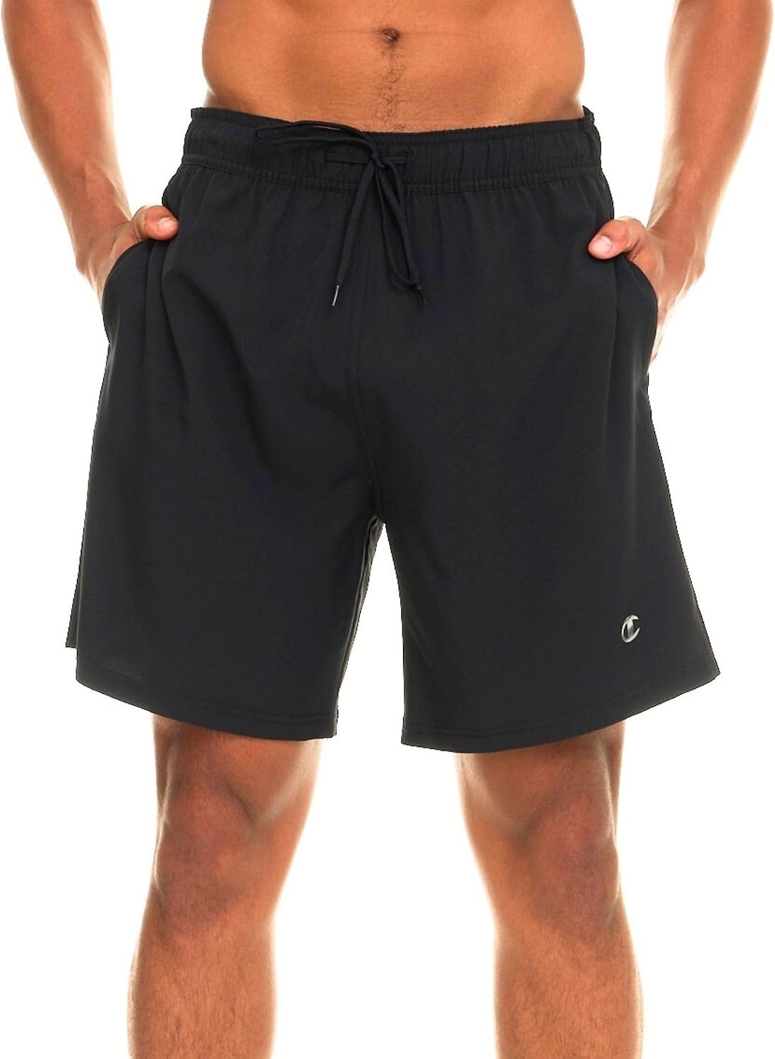 image:imageChampion Mens Swim Trunks with Mesh Liner 7 Inseam Quick Drying Mens Bathing Suit Board Shorts for Swimming and BeachBlack