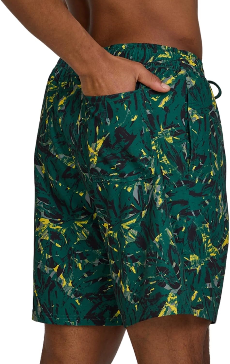 image:imageChampion Mens Swim Trunks with Mesh Liner 7 Inseam Quick Drying Mens Bathing Suit Board Shorts for Swimming and BeachContrast Trop