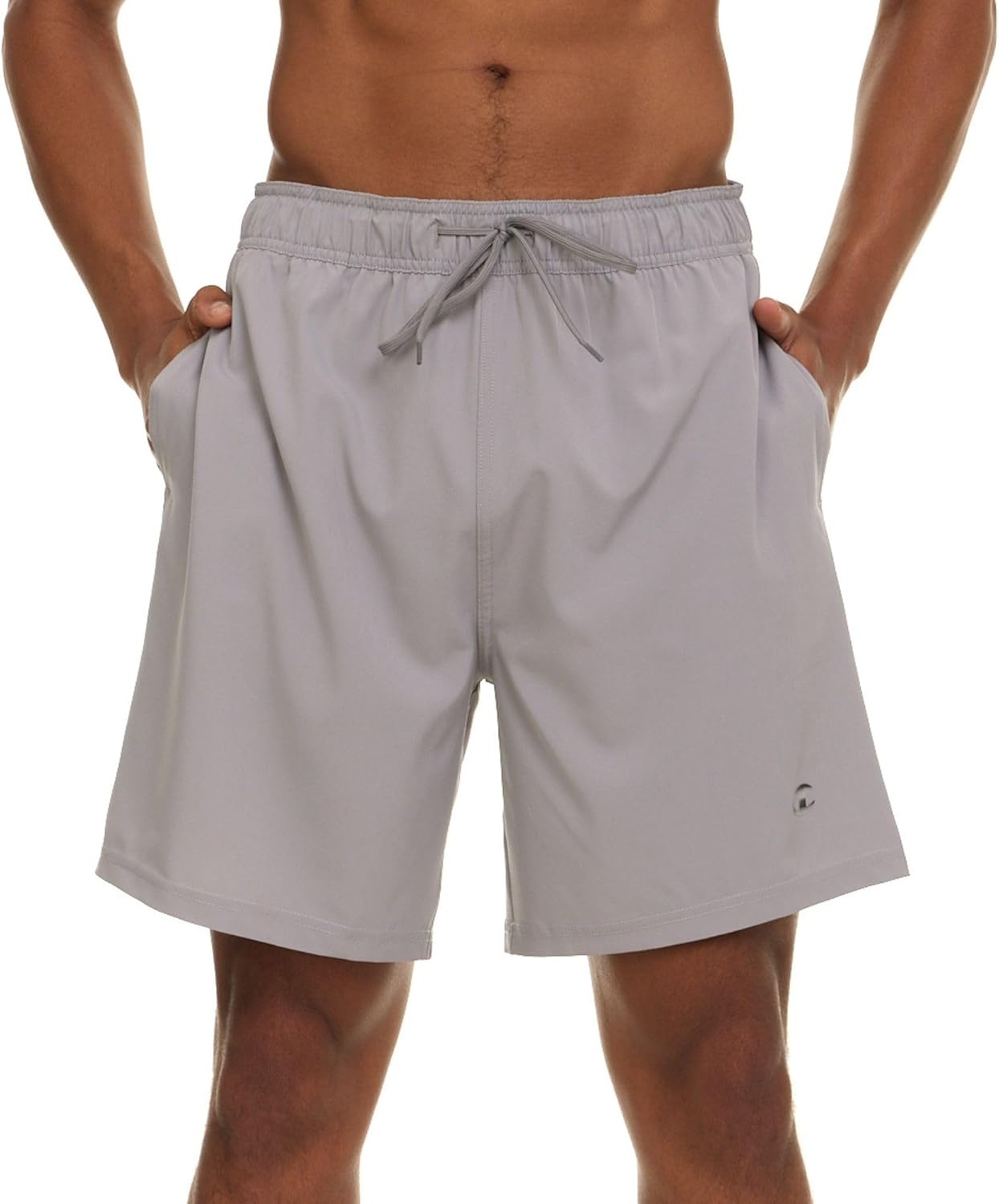 image:imageChampion Mens Swim Trunks with Mesh Liner 7 Inseam Quick Drying Mens Bathing Suit Board Shorts for Swimming and BeachGrey