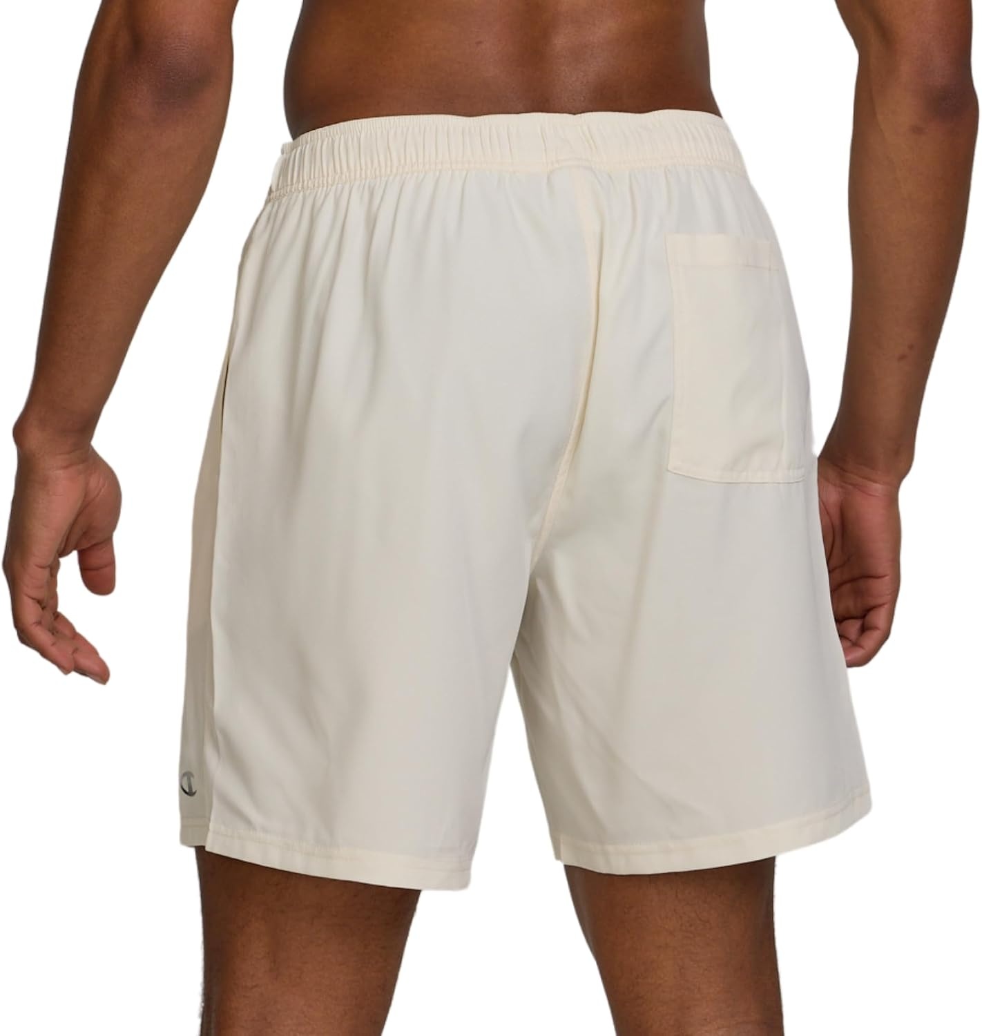 image:imageChampion Mens Swim Trunks with Mesh Liner 7 Inseam Quick Drying Mens Bathing Suit Board Shorts for Swimming and BeachIvory Canvas
