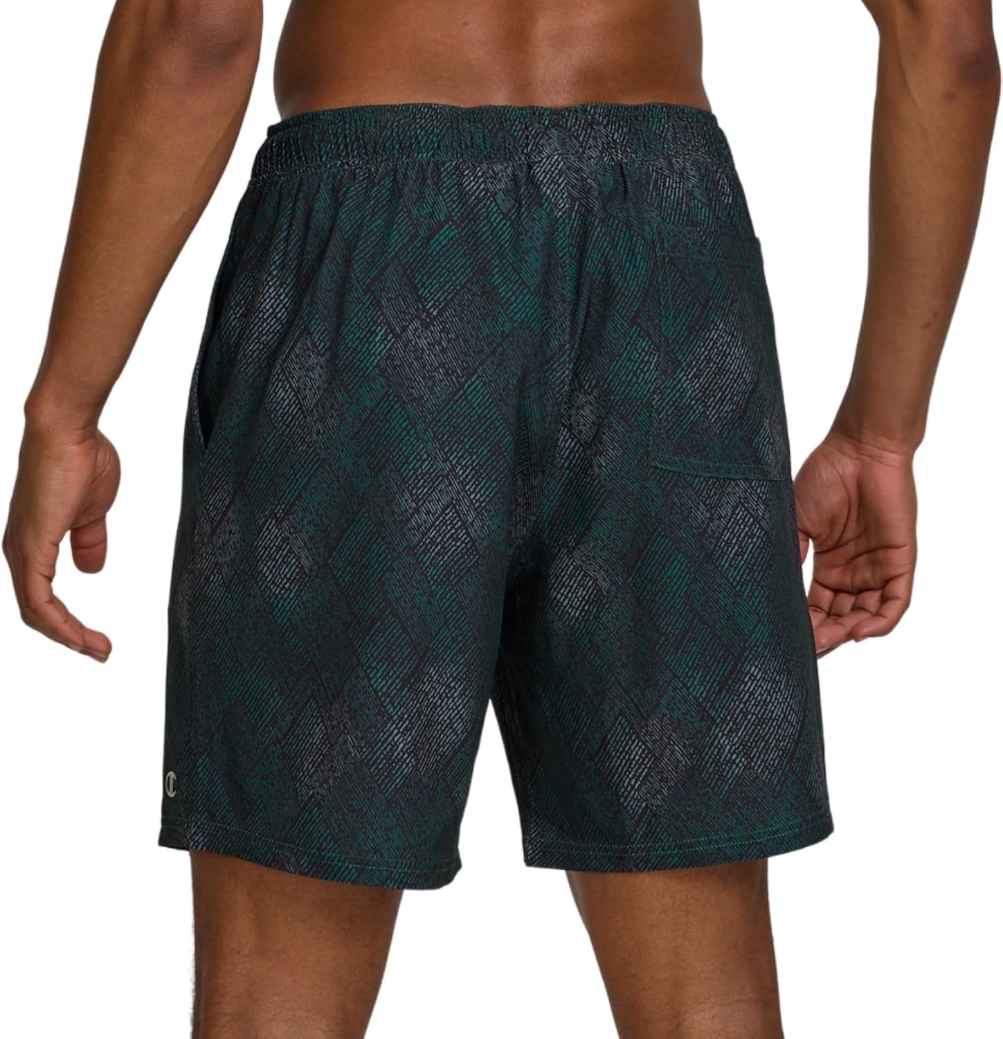 image:imageChampion Mens Swim Trunks with Mesh Liner 7 Inseam Quick Drying Mens Bathing Suit Board Shorts for Swimming and BeachPatch Texture