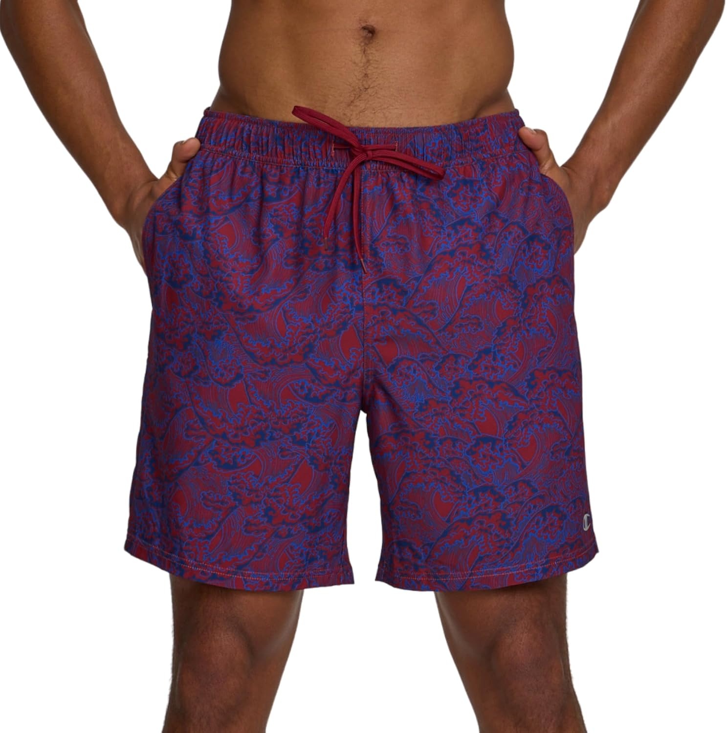 image:imageChampion Mens Swim Trunks with Mesh Liner 7 Inseam Quick Drying Mens Bathing Suit Board Shorts for Swimming and BeachTidal Wave
