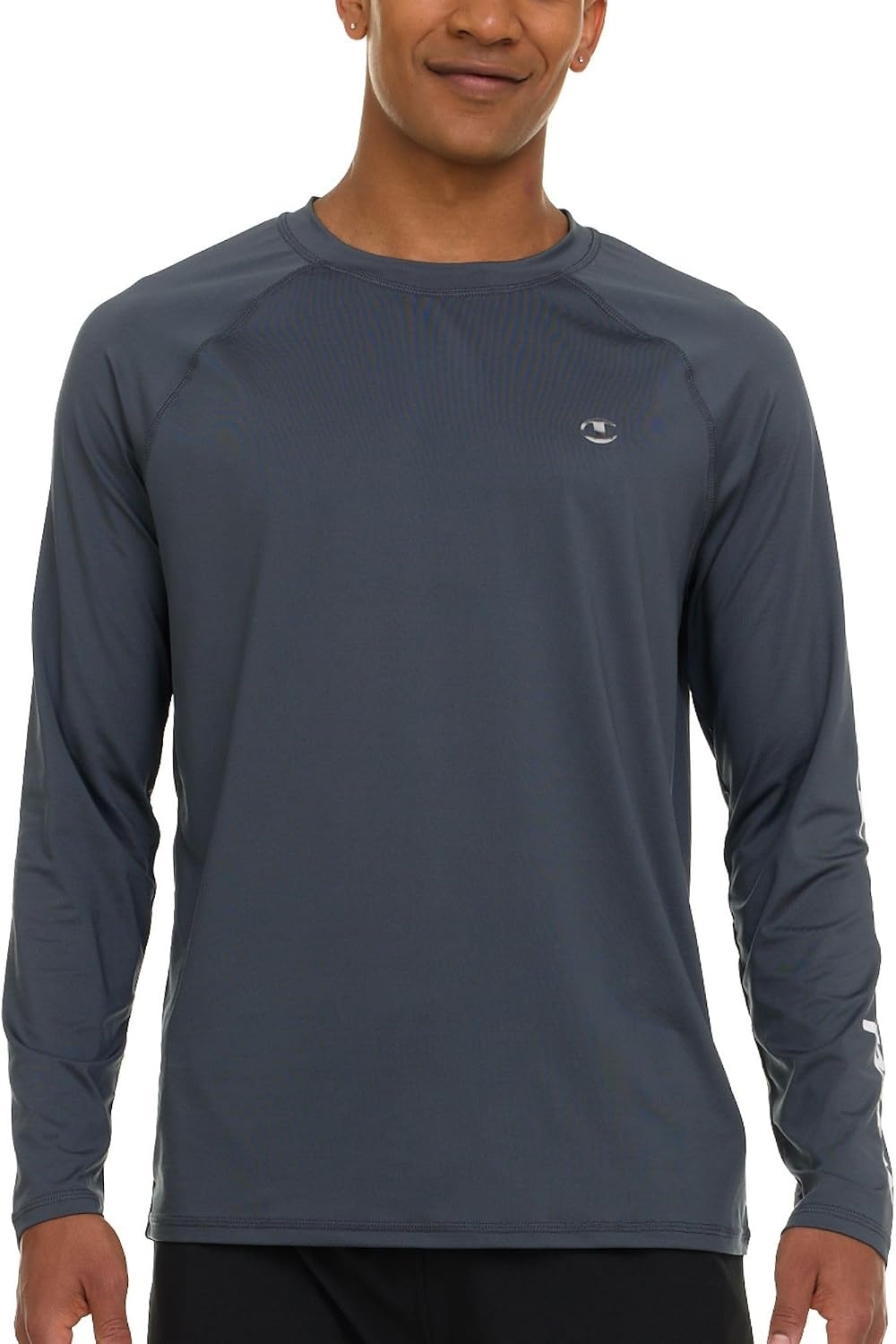 image:imageChampion Rash Guard for Men Long Sleeve Mens Swim Shirt for Fishing Hiking UPF 50 SPF Sun UV Protection Quick DryDark Grey