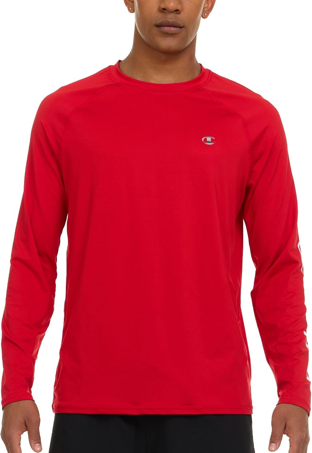 image:imageChampion Rash Guard for Men Long Sleeve Mens Swim Shirt for Fishing Hiking UPF 50 SPF Sun UV Protection Quick DryRed