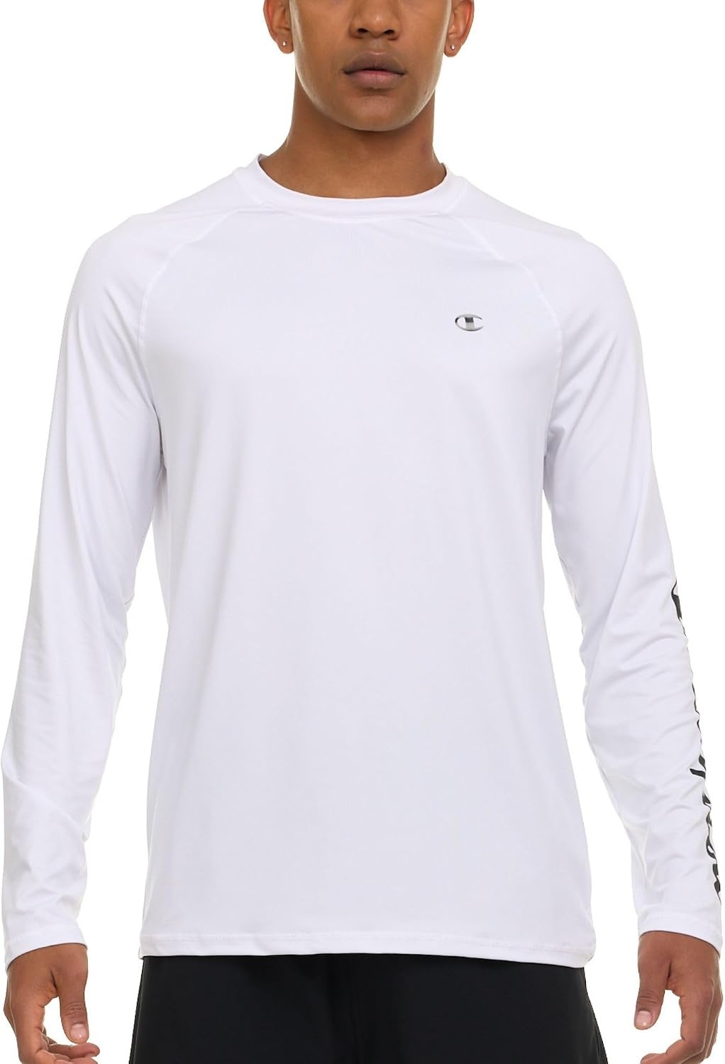 image:imageChampion Rash Guard for Men Long Sleeve Mens Swim Shirt for Fishing Hiking UPF 50 SPF Sun UV Protection Quick DryWhite