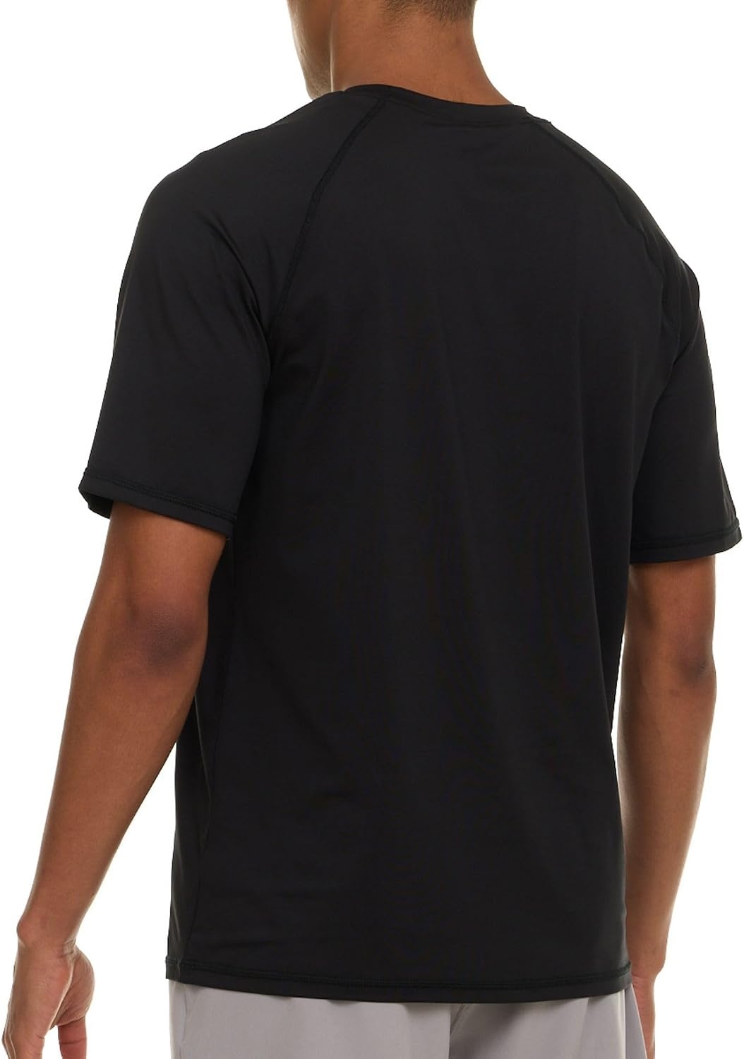 image:imageChampion Rash Guard for Men Short Sleeve Mens Swim Shirt Sun Shirt UPF 50 UV Protection SPF Quick Drying RashguardBlack