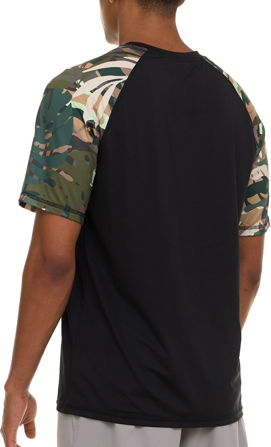 image:imageChampion Rash Guard for Men Short Sleeve Mens Swim Shirt Sun Shirt UPF 50 UV Protection SPF Quick Drying RashguardBlackCamo
