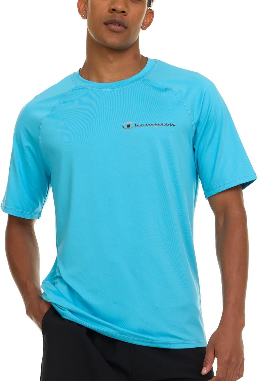 image:imageChampion Rash Guard for Men Short Sleeve Mens Swim Shirt Sun Shirt UPF 50 UV Protection SPF Quick Drying RashguardLight Blue