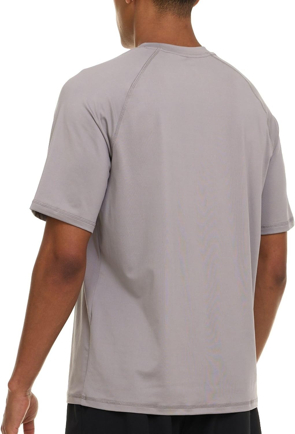 image:imageChampion Rash Guard for Men Short Sleeve Mens Swim Shirt Sun Shirt UPF 50 UV Protection SPF Quick Drying RashguardLight Grey