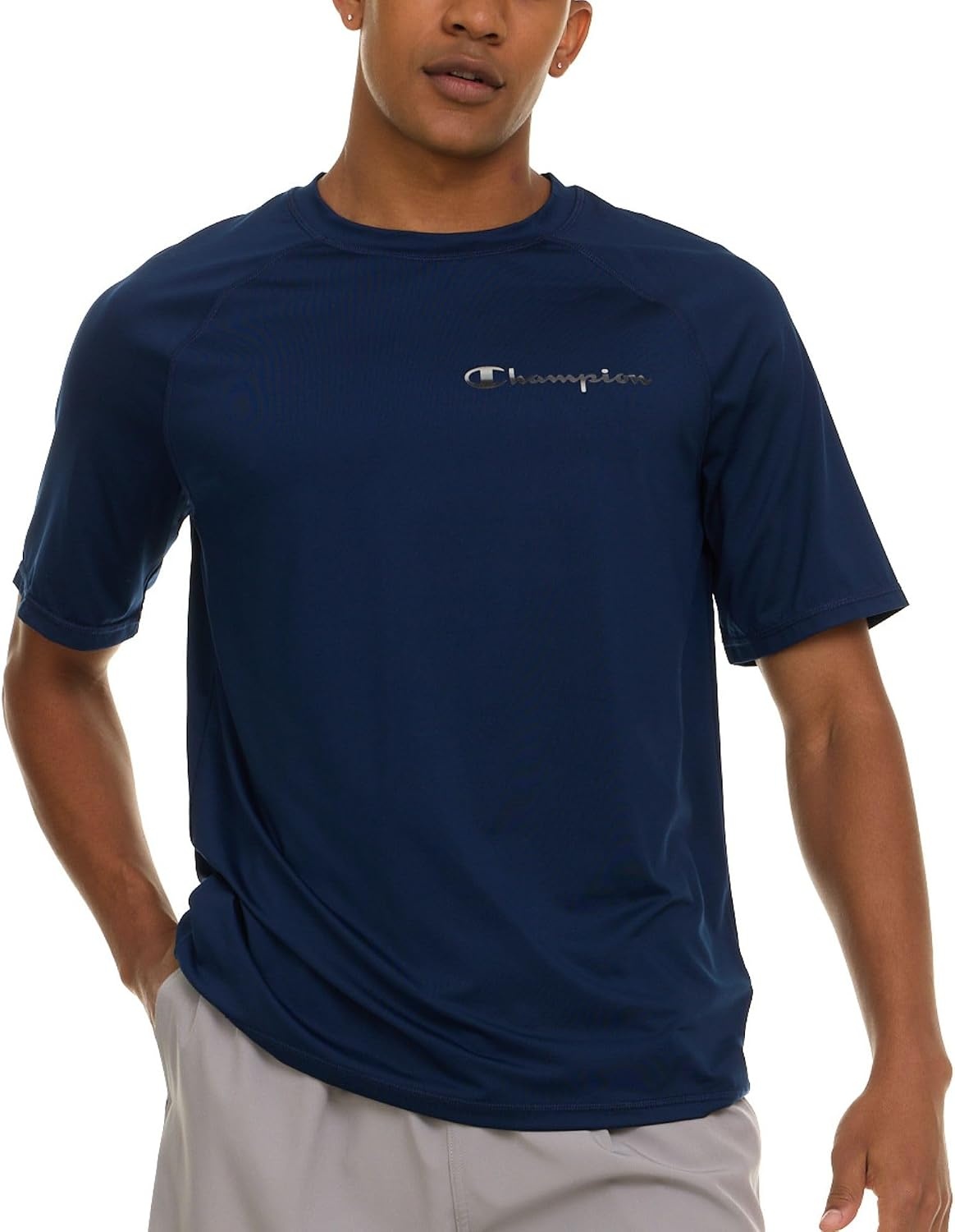 image:imageChampion Rash Guard for Men Short Sleeve Mens Swim Shirt Sun Shirt UPF 50 UV Protection SPF Quick Drying RashguardNavy