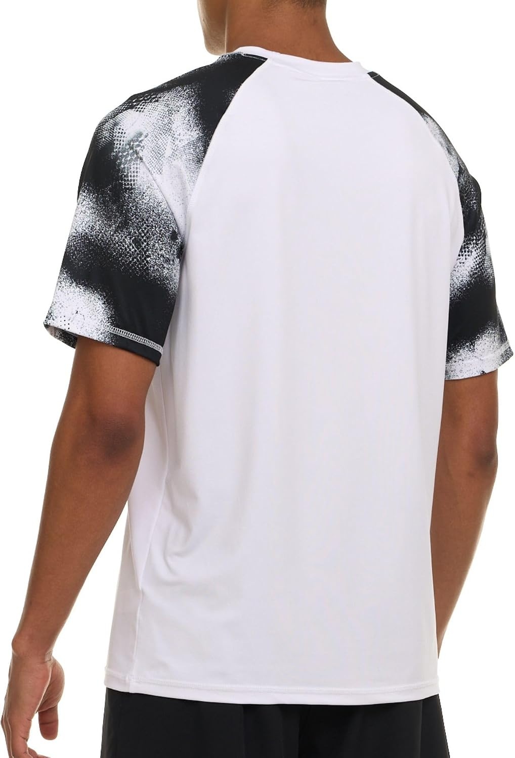 image:imageChampion Rash Guard for Men Short Sleeve Mens Swim Shirt Sun Shirt UPF 50 UV Protection SPF Quick Drying RashguardWhite Multi
