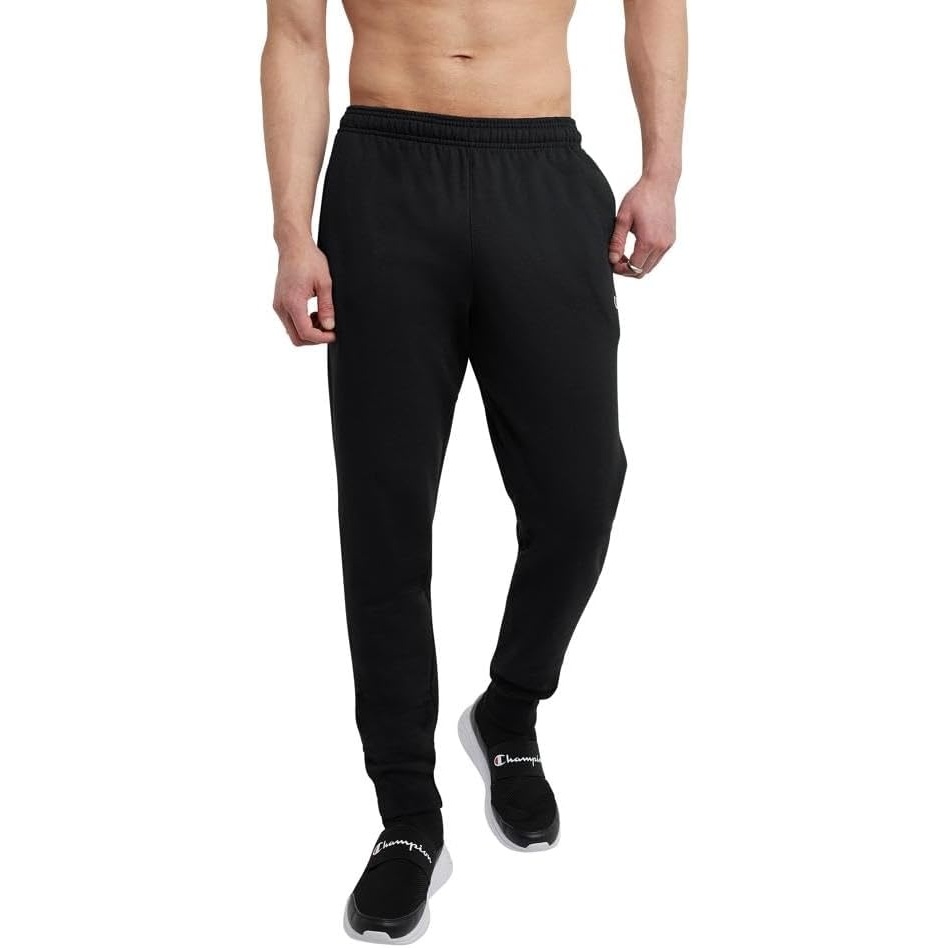 image:imageChampion Mens Fleece Joggers Sweatpants Standard Fit Midweight Fleece Available in Regular and Big amp TallBlack C Logo