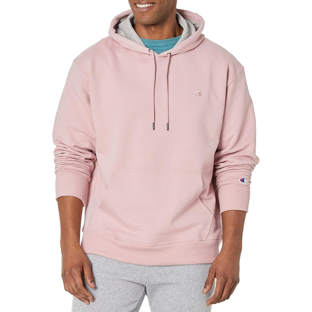 image:imageChampion Mens Pullover Fleece Hoodie Midweight C Logo Reg Or Big amp TallDream Pink C Logo