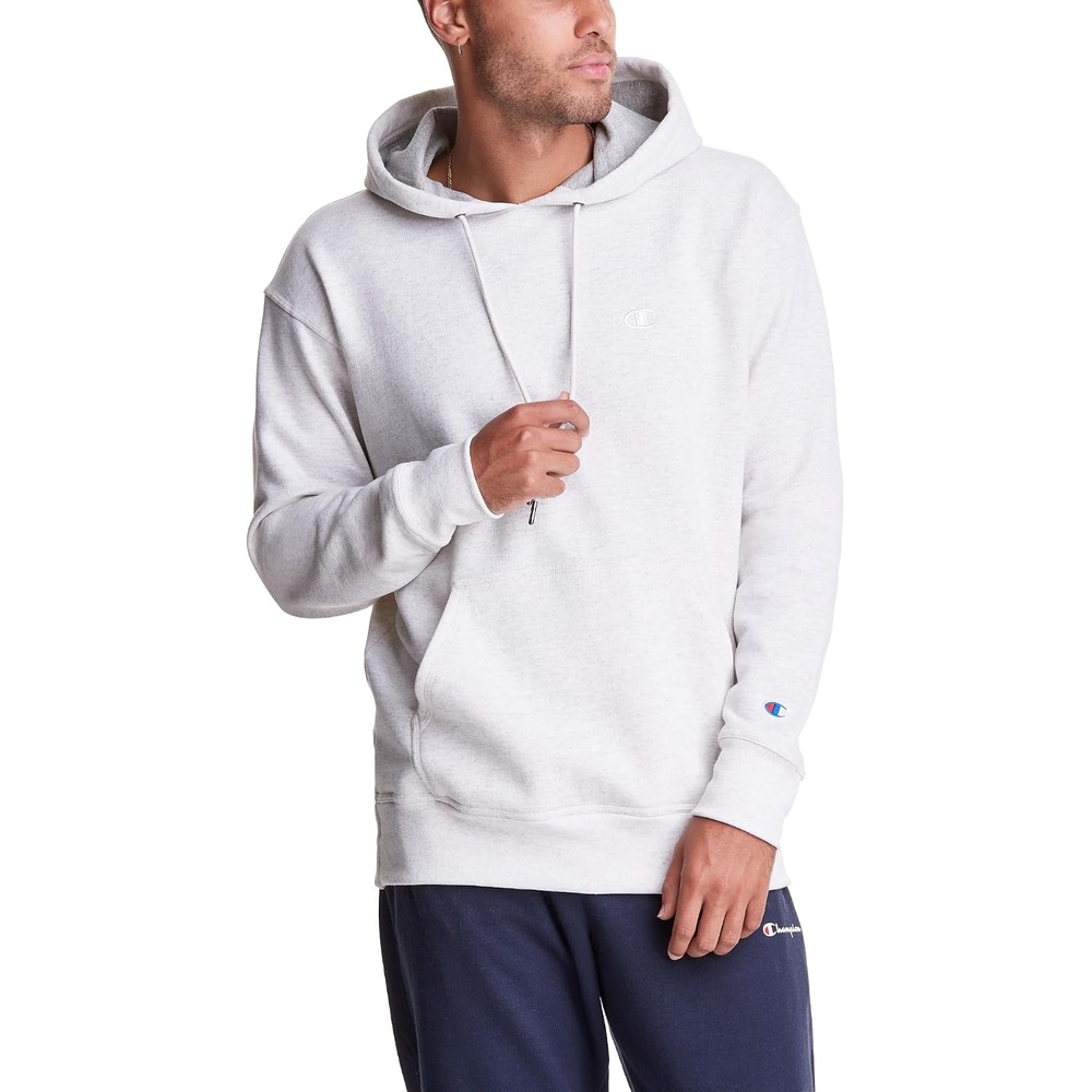 image:imageChampion Mens Pullover Fleece Hoodie Midweight C Logo Reg Or Big amp TallOatmeal Heather C Logo