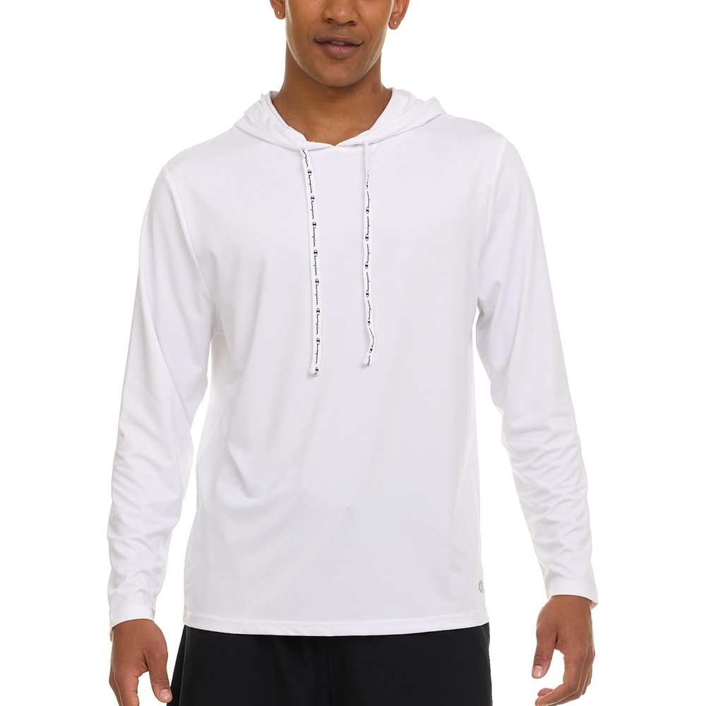 image:imageChampion Mens Sun Hoodie Long Sleeve UPF 50 Sun Shirts for Men Lightweight UV Protection Rash Guard Fishing Swim ShirtWhite