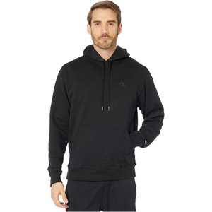 Champion Men’s Pullover Fleece Hoodie, Midweight, C Logo (Reg. Or Big & Tall)(Black C Logo)