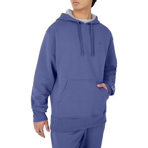 Champion Men’s Pullover Fleece Hoodie, Midweight, C Logo (Reg. Or Big & Tall)(Stone Crush Blue C Logo)