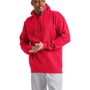 Champion Men’s Pullover Fleece Hoodie, Midweight, C Logo (Reg. Or Big & Tall)(Team Red Scarlet – C Logo)