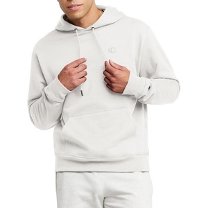 Champion Men’s Pullover Fleece Hoodie, Midweight, C Logo (Reg. Or Big & Tall)(Unbleached Cotton)