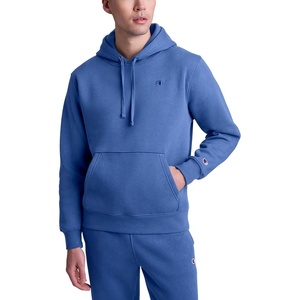 Champion Men’s Pullover Fleece Hoodie, Standard Fit, Midweight, C Logo, Available in Regular and Big & Tall(Coastal Fjord – C Logo)