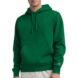 Champion Men’s Pullover Fleece Hoodie, Standard Fit, Midweight, C Logo, Available in Regular and Big & Tall(Verdant Green – C Logo)