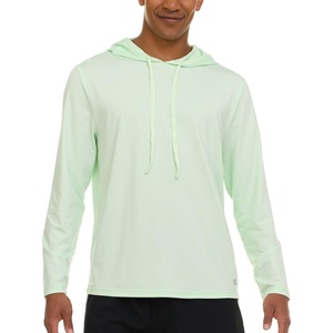 Champion Mens Sun Hoodie Long Sleeve, UPF 50 Sun Shirts for Men, Lightweight UV Protection Rash Guard, Fishing Swim Shirt(Green)